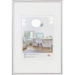 Walther Design New Lifestyle KV030S Fotolijst 20 x 30 cm, zilverkleurig, kunststof frame