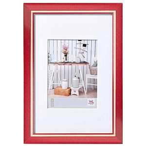 walther design fotolijst rood 24 x 30 cm met passe-partout, chalet design lijst EL430R