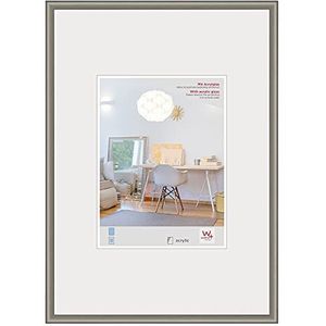 walther + design Lifestyle Plastic Fotolijst Art Glas, staal, 13 x 18 cm - KVX030D