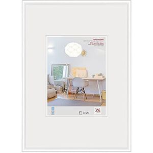 walther + design Lifestyle Plastic Fotolijst Art Glas, wit, 42x59,4 - KVX426W