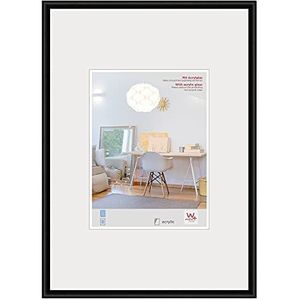 walther design fotolijst zwart 59,4 x 84 cm (DIN A1)met kunstglas, New Lifestyle kunststof lijst KVX684B