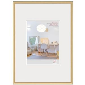 walther design fotolijst goud 59,4 x 84 cm (DIN A1)met kunstglas, New Lifestyle kunststof lijst KVX684G