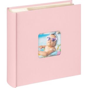 Walther Design Me-110-Br Fotoalbum, Roze, 200 Foto‘S, 10 X 15 Cm, Memo-Insteekalbum Met Omslaguitsparing