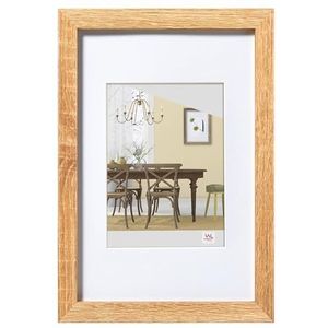 Walther Design Fiorito Efx040E Houten Fotolijst, Licht Eiken, 30 X 40 Cm, Met Kunstglas En Passe-Partout