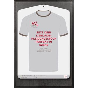 Walther Stockholm - T-shirt lijst - 60x90 cm - Kunstglas - Zwart