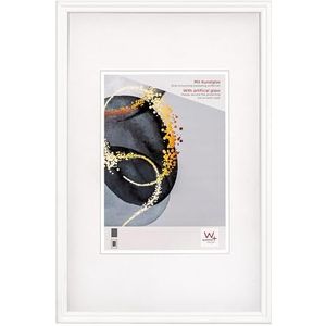walther + design Select Houten lijst kunstglas, 15x20 cm, WIT - HSX520W