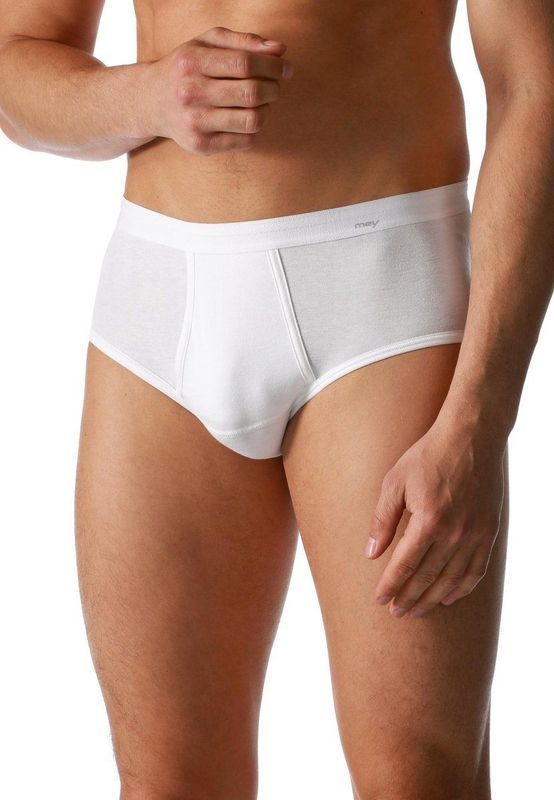 Mey - Noblesse - Heren Sportslip - Wit - 100% Peruaans Pima Katoen