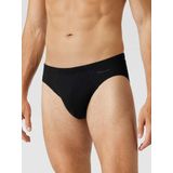 Mey - Casual Cotton - Heren Slip - Zwart - Hoge Beenuitsnijding