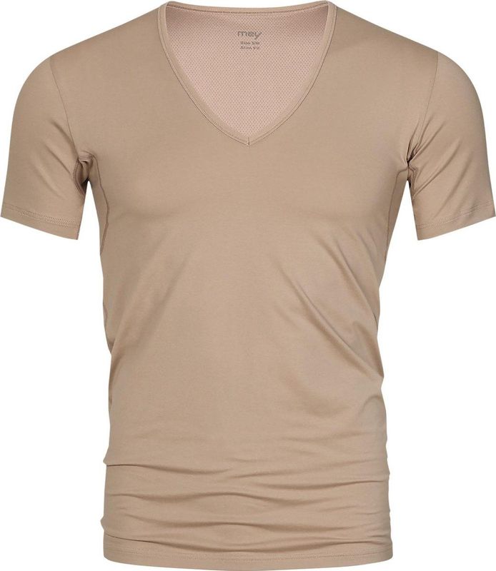 Mey Eronderhemd V-Hals Slim-Fit Dry Cotton 46098 - Heren - beige