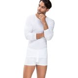 Mey Casual Cotton long sleeved shirt (1-pack) - heren T-shirt O-hals lange mouw - wit