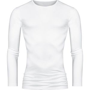Mey Casual Cotton long sleeved shirt (1-pack) - heren T-shirt O-hals lange mouw - wit