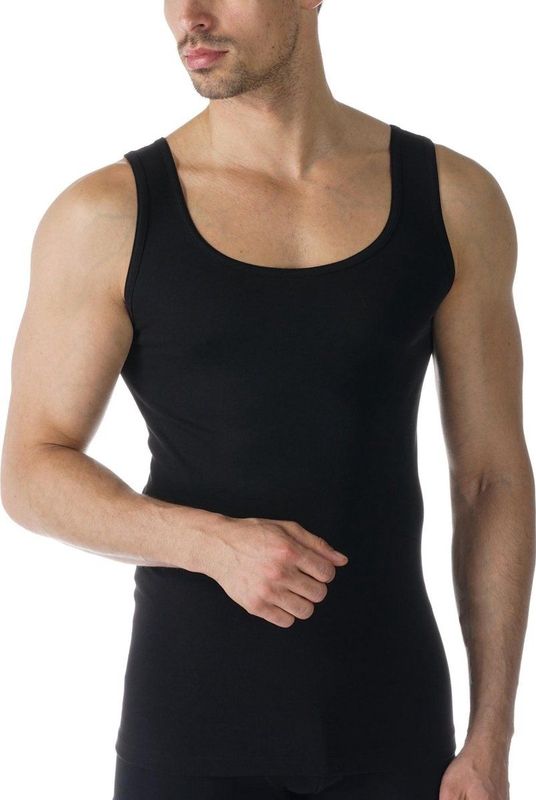 Mey Heren Club V-Neck Shirt 46507 620 Light Grey Melange