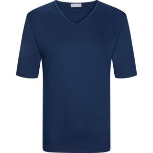 Mey - Pyjamashirt - Donkerblauw - Korte Mouw - V-hals