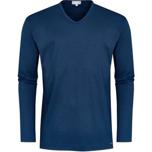 Mey - Pyjamashirt - Donkerblauw - Korte Mouw - V-hals
