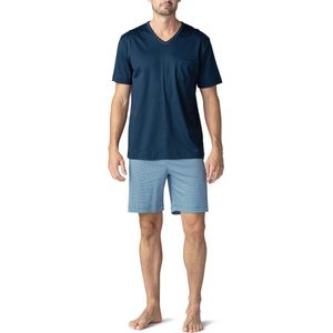 Mey heren shortama Clyde, blauw dessin