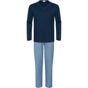 Mey heren pyjama Clyde, blauw dessin