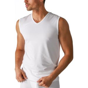 Mey - V-hals Dry Cotton Muscle Singlet - T-shirt - Wit - Stretch Polyester Katoen