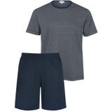 Mey - Bennison - Shortama - Blauw - Korte Pyjama Set