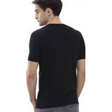 Mey - Hybride T-Shirt - Ronde Hals - Zwart - 57% Katoen, 38% Polyester, 5% Elastan