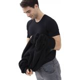 Mey - Hybride T-Shirt - Ronde Hals - Zwart - 57% Katoen, 38% Polyester, 5% Elastan