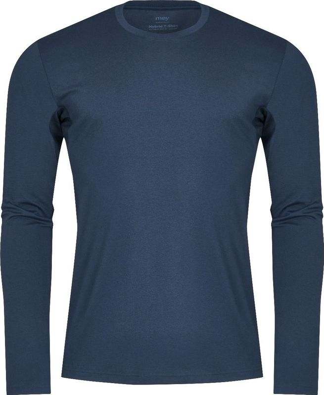 Mey - Hybrid T-shirt Lange Mouw - Yacht Blue - Heren