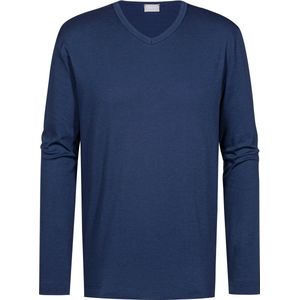 Mey Shirt Lange Mouw Solid Night Heren 30125 664 neptune
