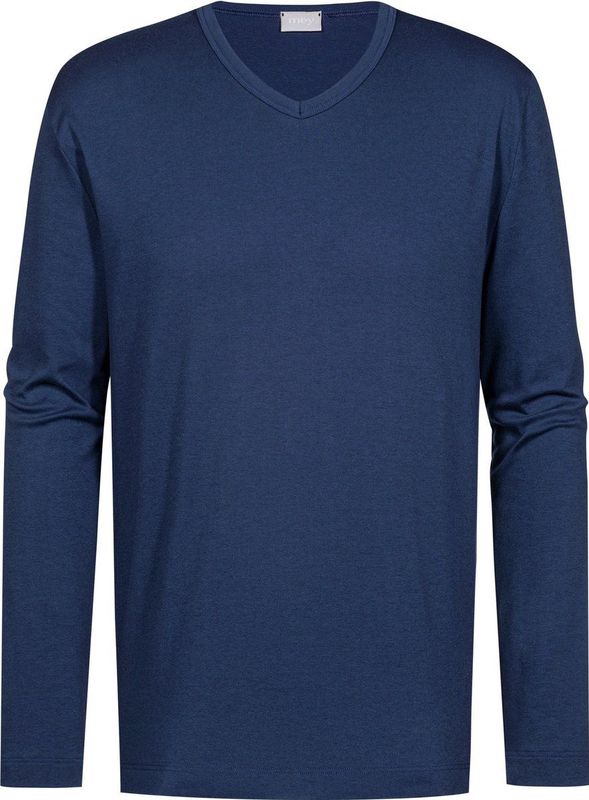 Mey Shirt Lange Mouw Solid Night Heren 30125 664 neptune