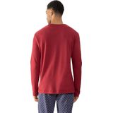 Mey Shirt Lange Mouw Solid Night Heren 30125 827 terra red