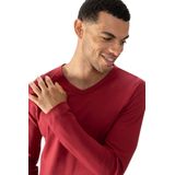 Mey Shirt Lange Mouw Solid Night Heren 30125 827 terra red