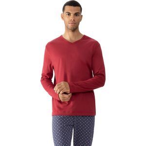 Mey Shirt Lange Mouw Solid Night Heren 30125 827 terra red