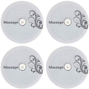 Hydas 4490.1.30 Zelfklevende reservepads voor Smart Massager, met magneetverbinding, 4 stuks, 6 x 6 cm