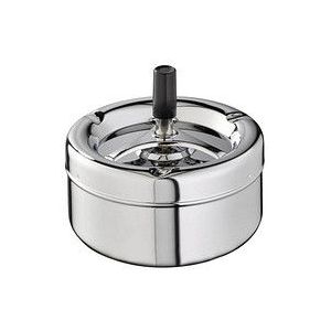 APS-Germany® Asbak - Windasbak - Asbakken voor Binnen en Buiten met Draaimechanisme - 13,0 x 13,0 cm - RVS