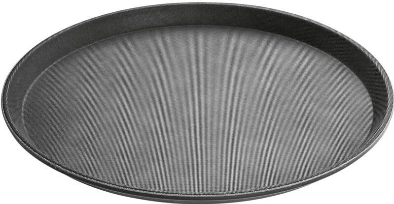 APS - Gastro - Dienblad - Zwart - Glasvezelversterkte Kunststof, Ø 35,5 cm, Hoogte 2 cm