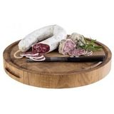 APS-Germany® Luxe Hakblok - Rond - 100% Eikenhout - Houten Snijplank - Ø33 x 4.8 cm