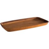 APS - Serveerschaal - Bruin - Geolied Acaciahout - 15 x 30 cm - 2 cm Hoogte