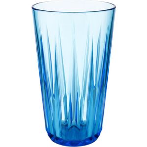 APS drinkbeker/herbruikbare beker -CRYSTAL- Ø 9 cm, H: 15,5 cm - blauw Kunststof 10515