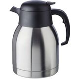Thermoskan - Zwart - RVS - 1 Liter