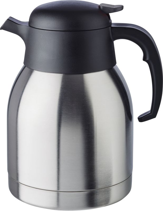 Thermoskan - Zwart - RVS - 1 Liter