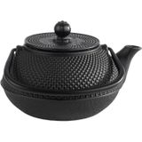 Theepot - Rood - Porselein - 1,5 Liter