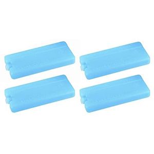 APS koelbatterij set van 4 voor koelbox, koeltas etc. gemaakt van polyethyleen in blauw, elk 16 x 7,5 cm