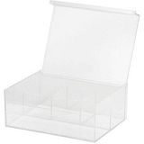 APS - Multibox - Theedoos - Transparant - Kunststof, 4 Vakken