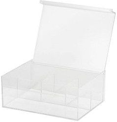 APS - Multibox - Theedoos - Transparant - Kunststof, 4 Vakken