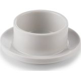 Botervloot ø9 cm - porselein/RVS