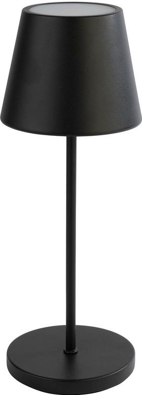 APS - MERLE - Tafellamp - Metaal - Ø 11cm, H:30,5cm, Afstandsbediening, Oplaadbasis