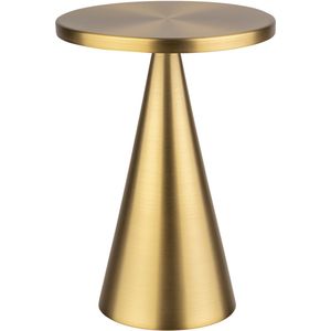 APS - Cone - Draadloze Tafellamp - Goud - Hoogte 18 cm - Met Laadstation en Afstandsbediening