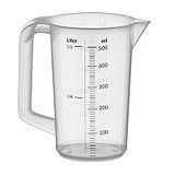 Maatbeker - Transparant - Kunststof - 500ml