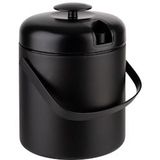 APS - IJsemmer - Matzwart - Roestvrijstaal - Inclusief Afdruiprek en IJsklemmen