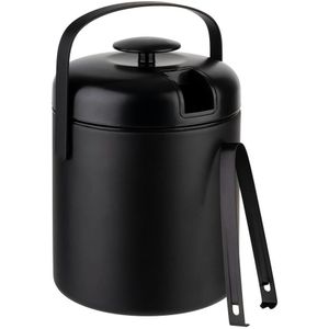 APS - IJsemmer - Matzwart - Roestvrijstaal - Inclusief Afdruiprek en IJsklemmen