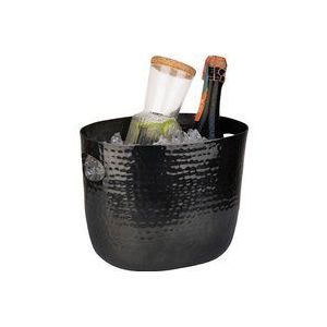 APS- Germany Wijn- / Champagnekoeler - Zwart - Aluminium 25.5 cm x 19 cm x H 20 cm - 3.9 liter