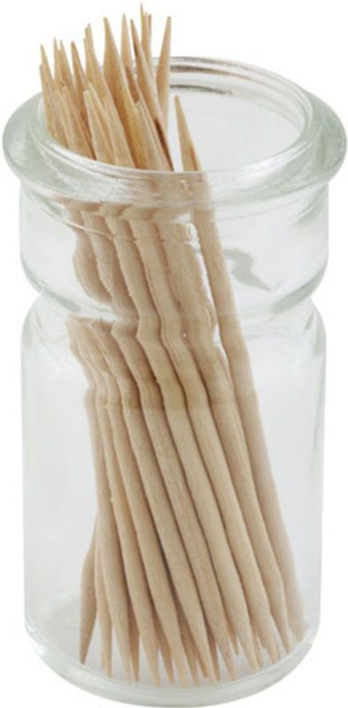 APS - Tandenstokerpotje - Transparant - 3x6.3 cm (ØxH)